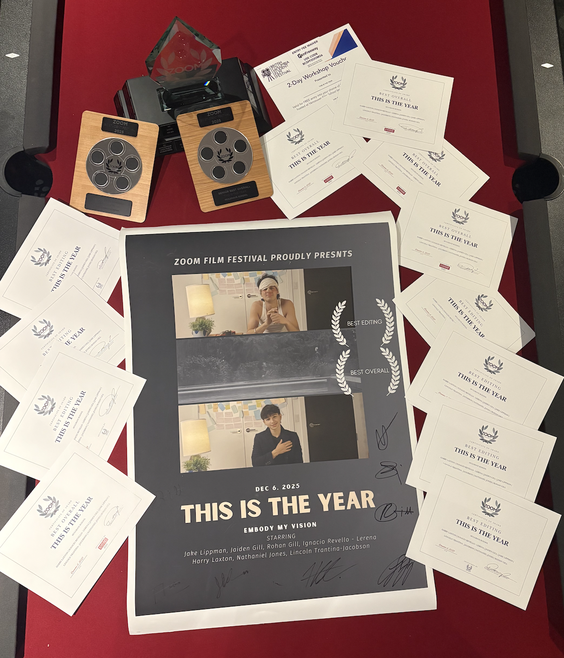 Zoom Film Festival Awards